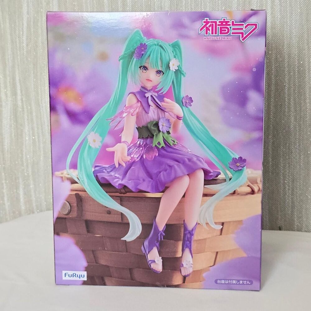 Hatsune Miku Flower Fairy Purple Cosmos Noodle Stopper Figure